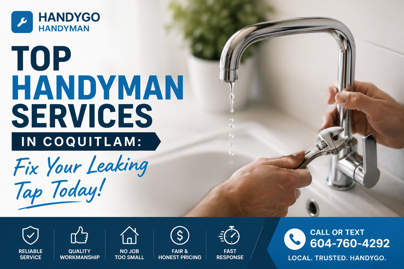 Top Handyman Services in Coquitlam: Fix Your Leaking Tap Today!